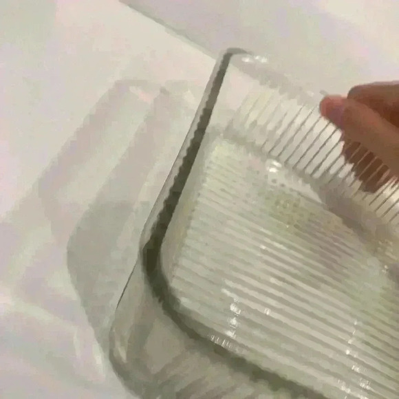 Vintage Glass Vegetable Refrigerator Dish 8” - Picture 7 of 11